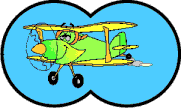 Comic-Flugzeug